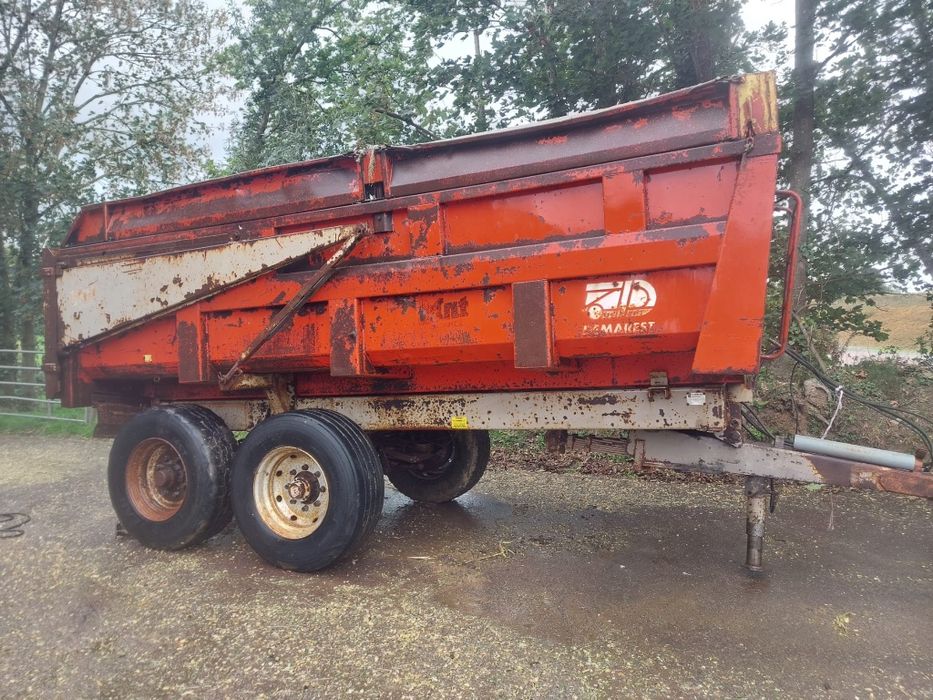 Przyczepa rolnicza skorupowa resor tandem