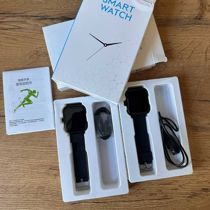 Zestaw 2 szt. Smartwatch | Menu PL | Krokomierz, Powiadomienia | Okazja