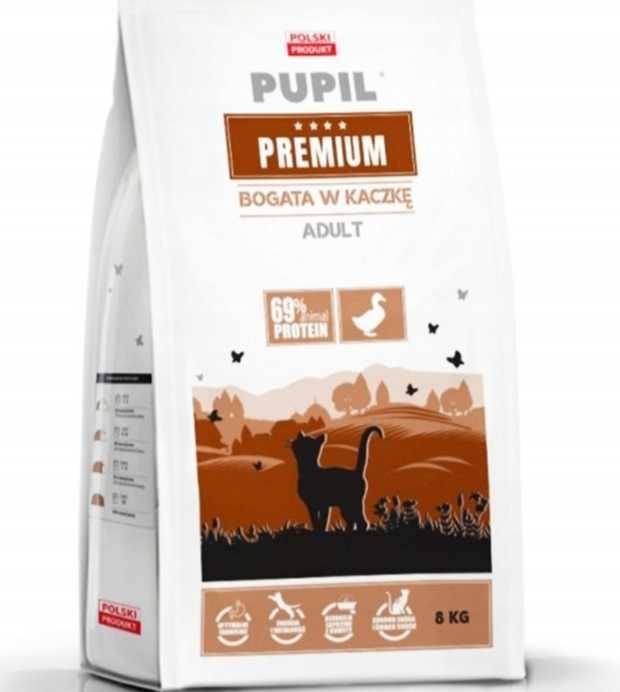 Karma dla Kota sucha bogata w Kaczkę Pupil Premium 8 kg