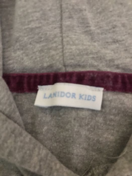 Camisola cinza com capuz Lanidor Kids