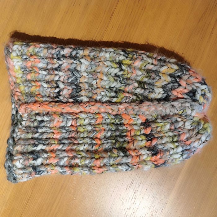 Czapka boho gruby splot hand made