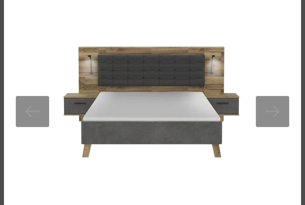 Cama Casal + Cabeceiras + Luz Led + Estrado