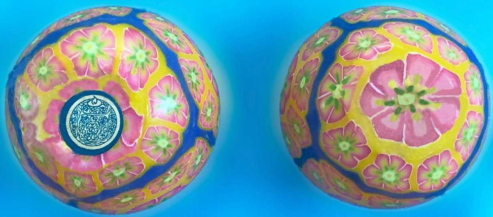 Vela Millefiori Globo Vitral Florido, Novas