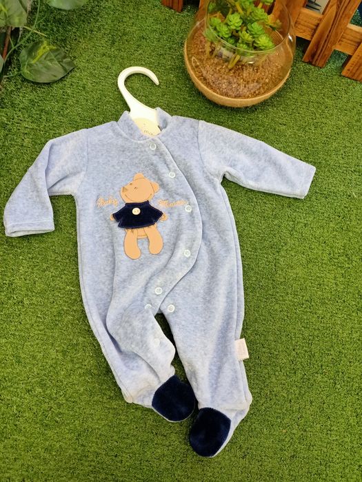 Babygrow veludo bebé menino