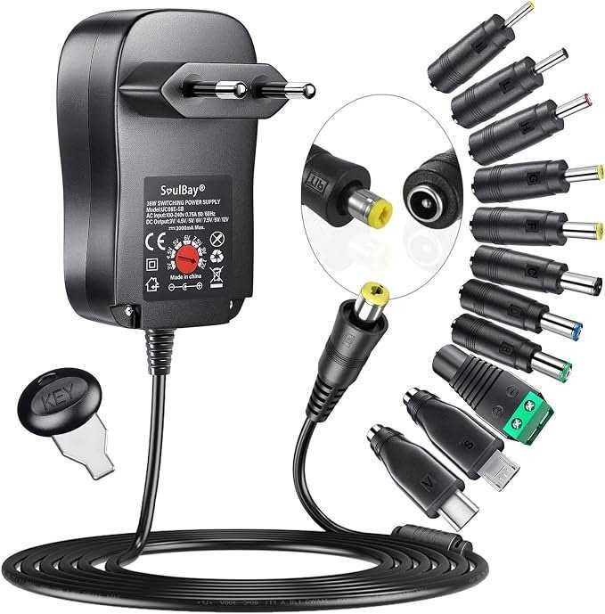 Adaptador Universal AC/DC SoulBay 1000mA