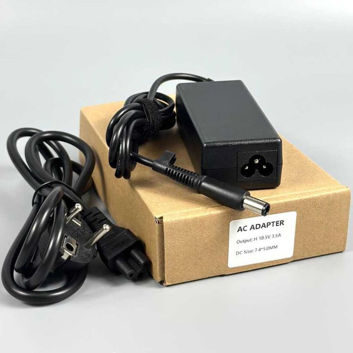 Мережевий зарядний пристрій для ноутбука HP 65W 18.5V 3.5A (7.4*5.0mm) _EvroKomp