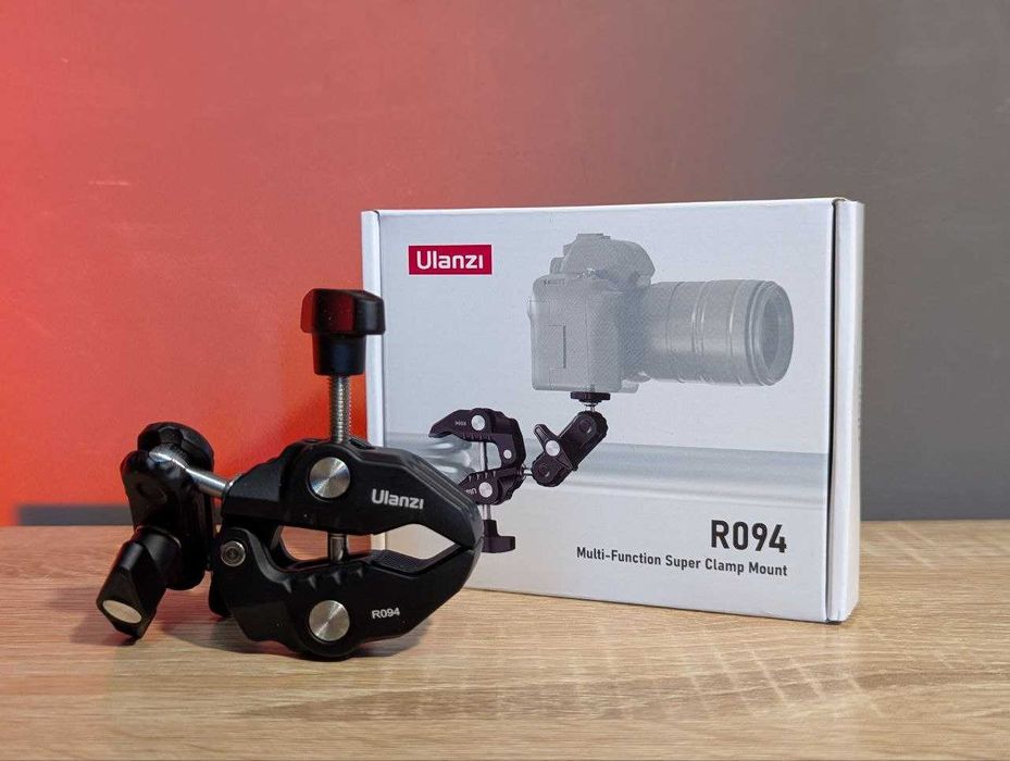 Ulanzi R094 • Металевий тримач краб для фото відео обладнання алюміній