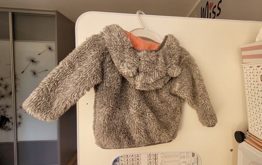 Bluza z kapturem dla dziewczynki Lupilu rozmiar 62/68