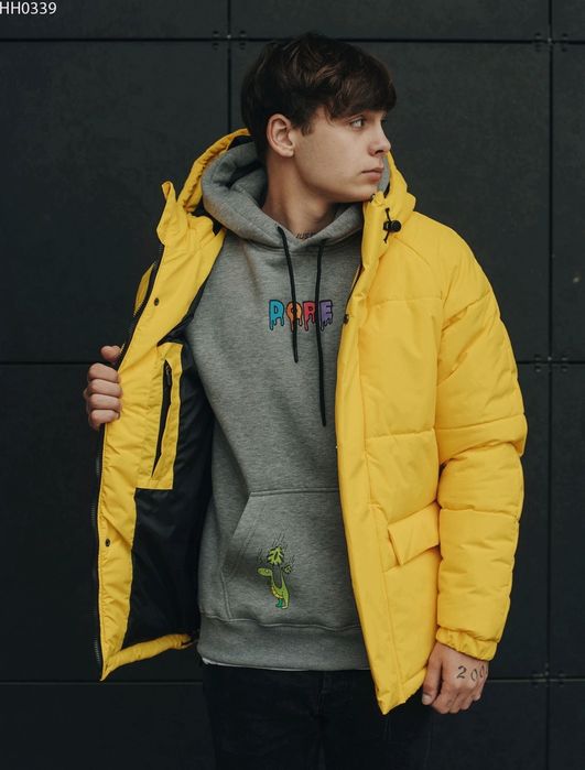 Зимова куртка Staff basic2 yellow та Burgundy