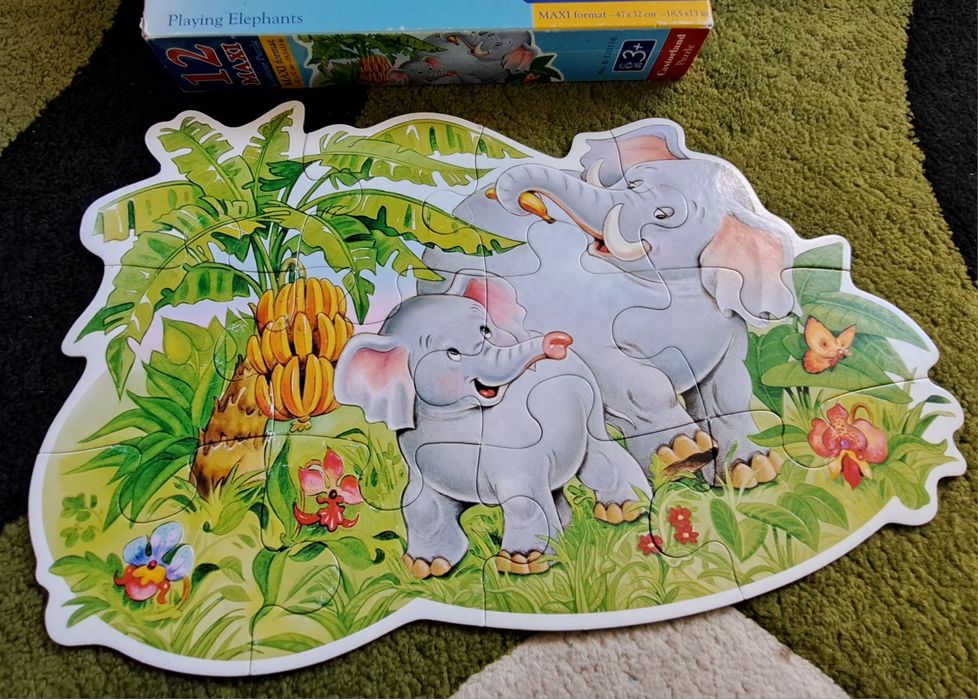 Puzzle słonie maxi