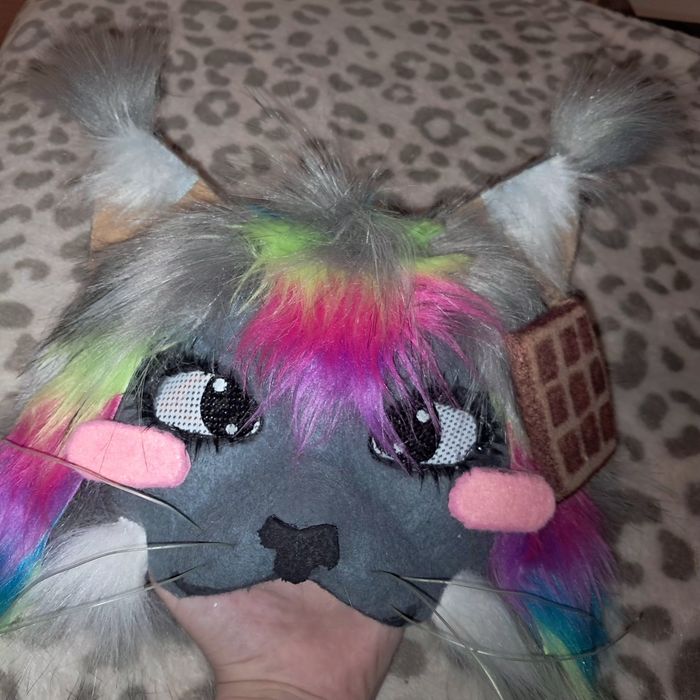 Maska therian nyan cat