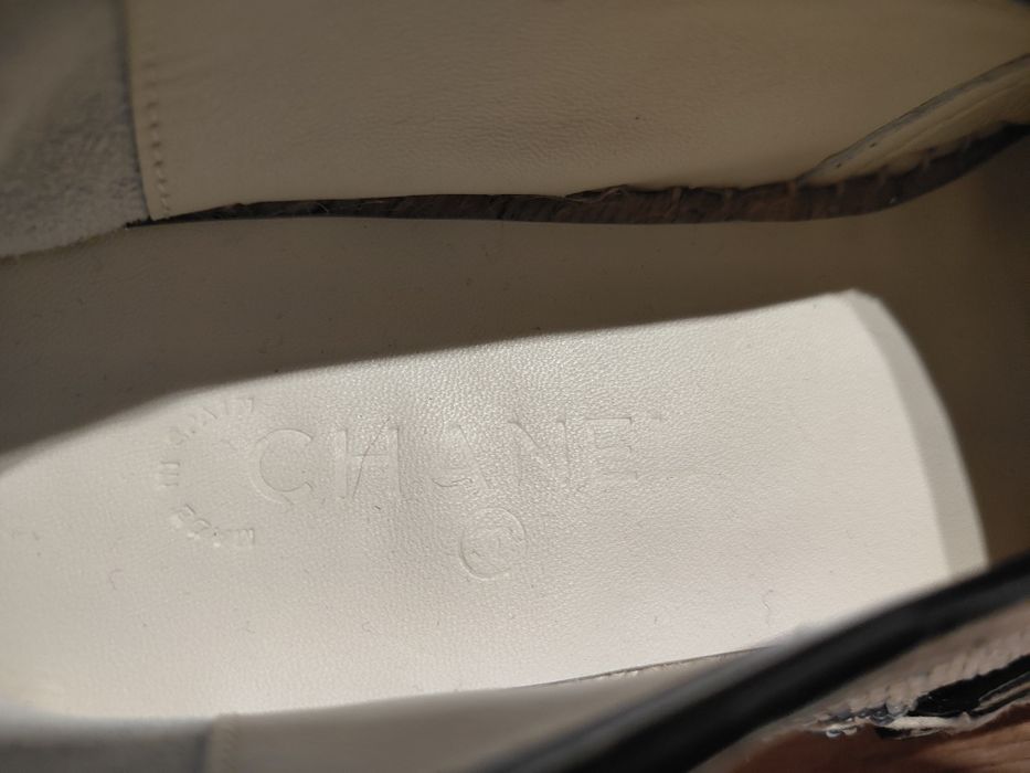 Piękne espadryle CC Chanel