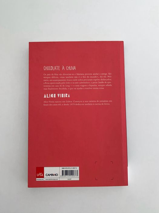 Livro Chocolate à Chuva