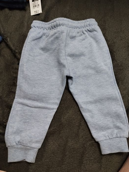 Spodnie, dresy błękitne ocieplane