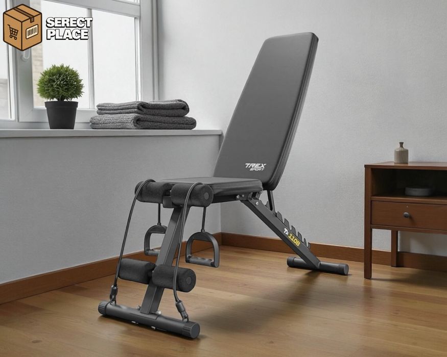 Ławka treningowa regulowana do ćwiczeń / Ławeczka składana