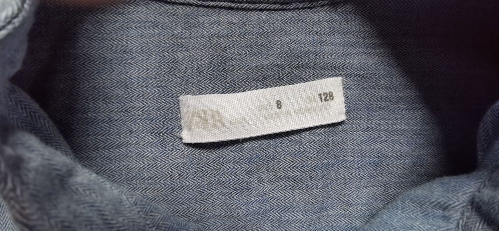 Koszula firmy Zara dla chłopca rozmiar 128 na 8 lat