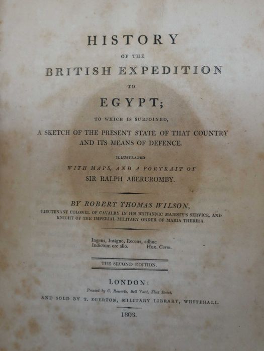 History of the british expedition to egypt; to which is subjoined