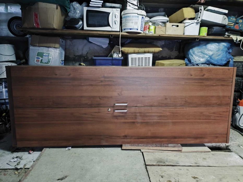 Duży Zestaw Mebli Biurowych: Biurko Narożne, Szafa 220cm + GRATIS