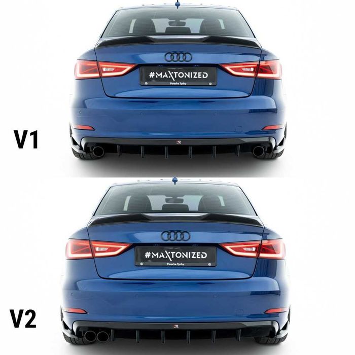 Дифузор Audi A3 8V (12-16) тюнинг обвес юбка диффузор (без s-line)