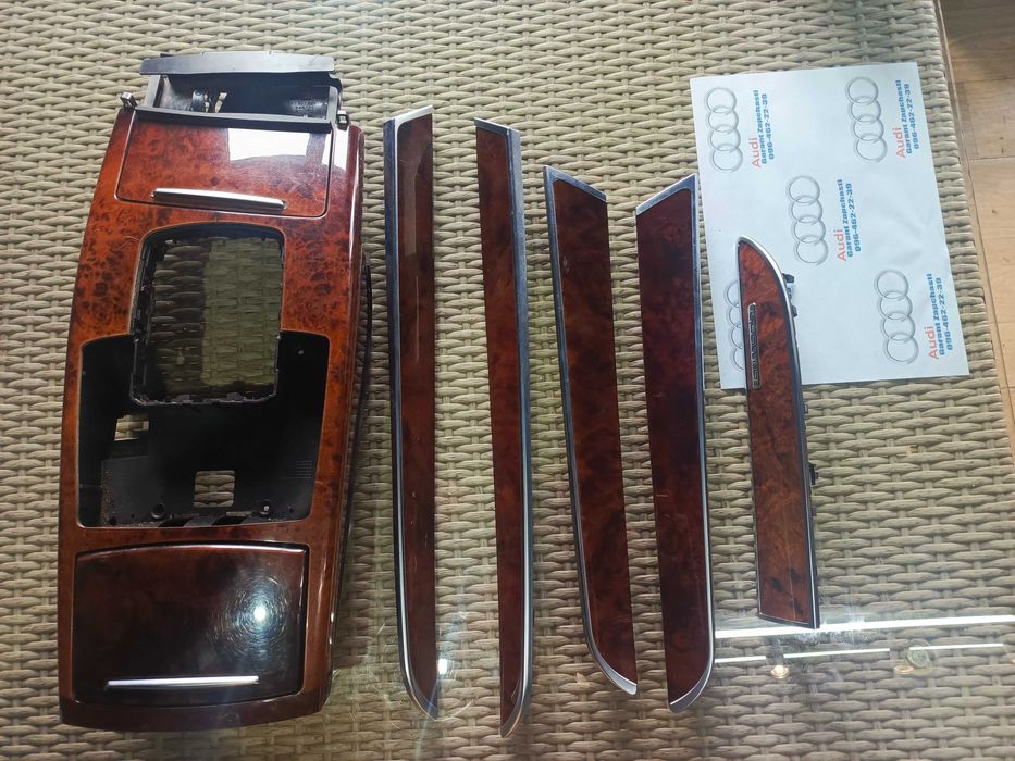 комплект декор дерево Audi a6 c6 Quattro ауді а6с6 світле дерево