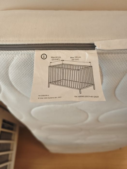 Colchão de berço IKEA nunca usado