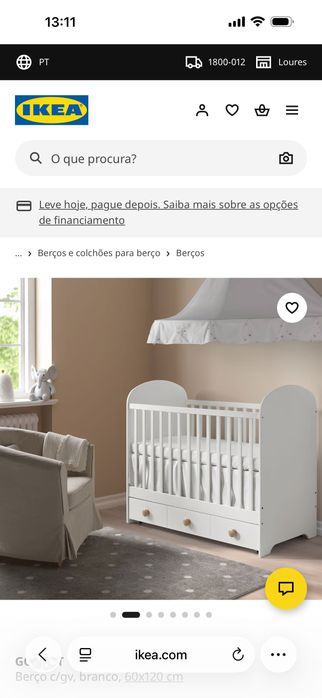 Cama grades + colchão ikéa 75e