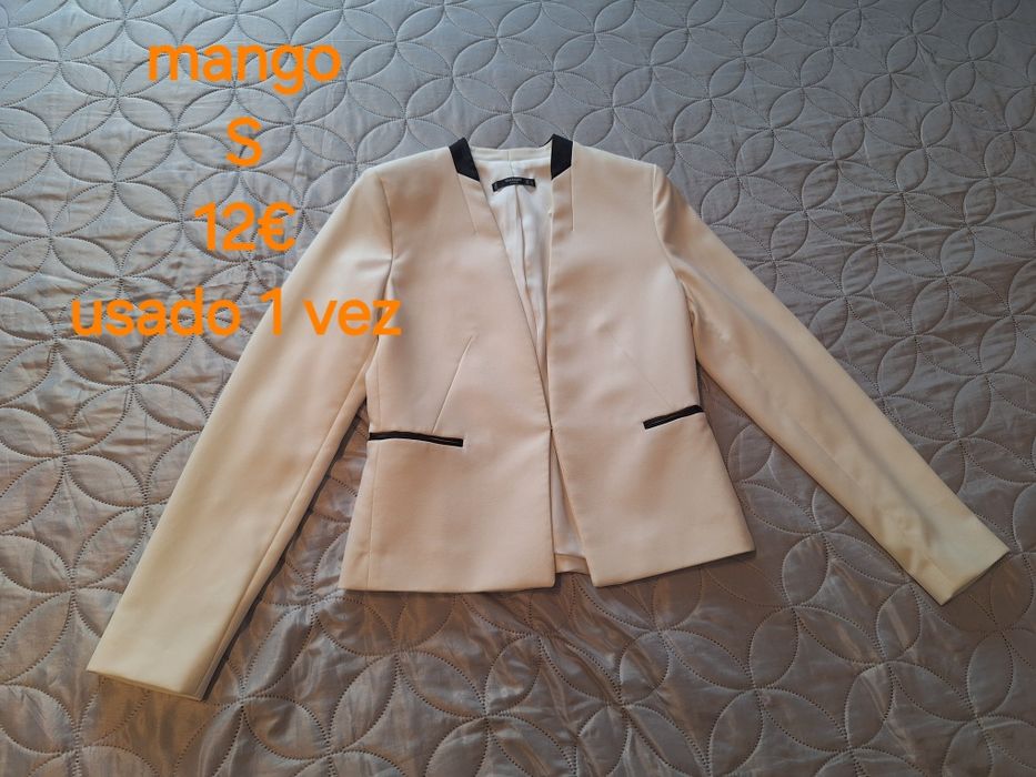 Blazer branco mango S