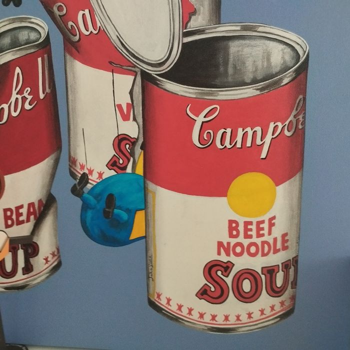 Quadro Pop Art "Minions & Campbell's" - Adquirido na P55.ART