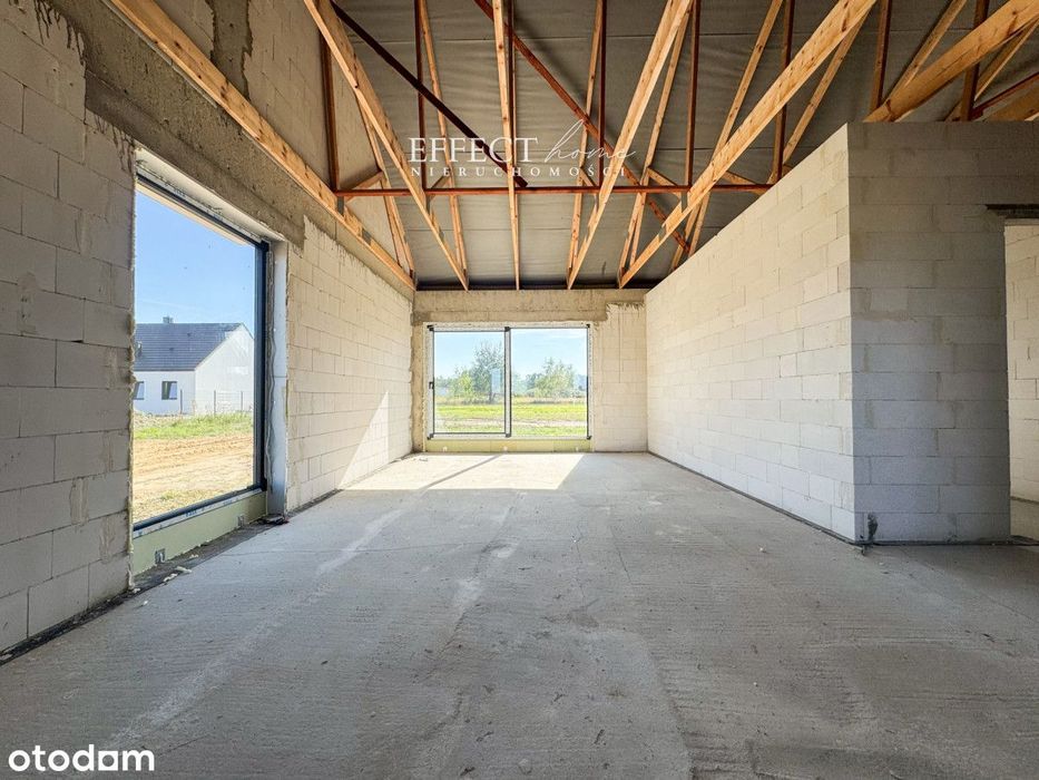 Dom parterowy wolnostojący 105 m2, działka 754 m2