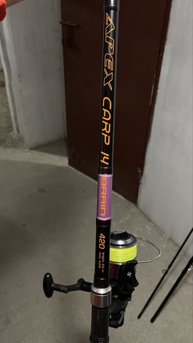 Карповий комплект, вудлище Brain carp 4.2 m