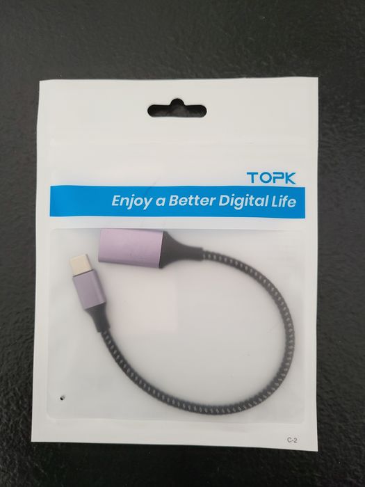 Кабель-адаптер USB-C на USB 3.0 OTG.