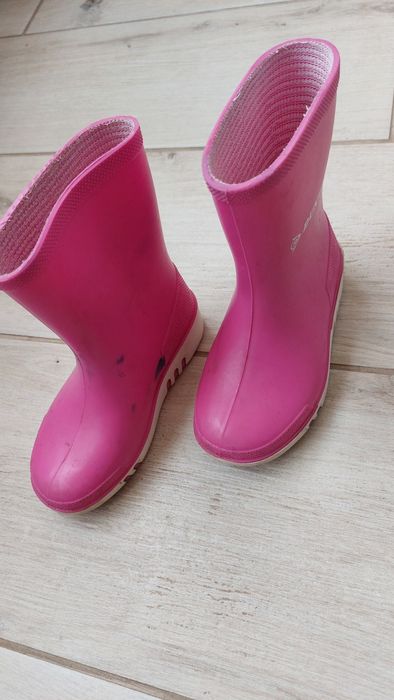Чоботи /сапоги дитячі резинові рожеві 22 розмір