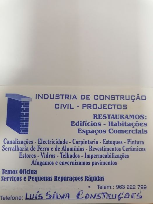 Obras interiores e exteriores