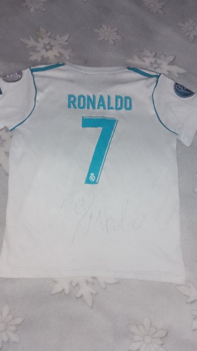 Koszulka piłkarska Real Madryt z autografem Ronaldo