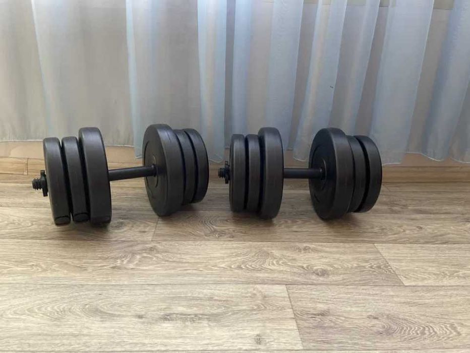 Гантелі розбірні разборные гантели 2 шт штанга гантелі набірні 11-26 кг