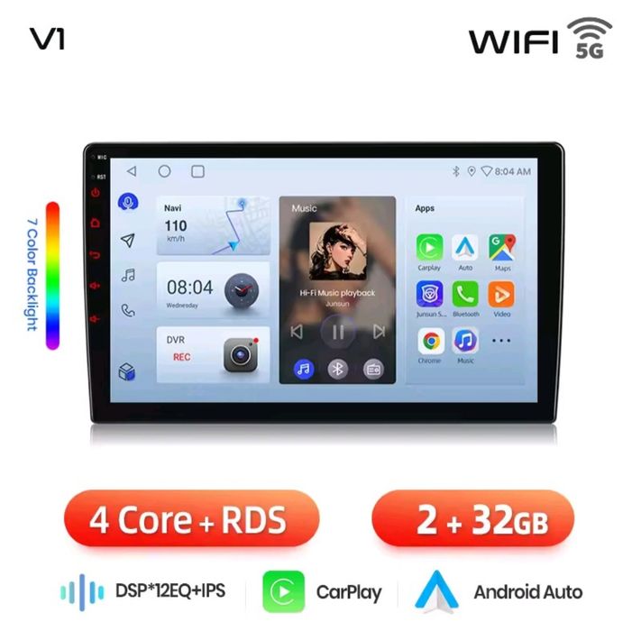 Rádio Android Opel Corsa D 2006 a 2014 Carplay 2/32GB NOVO