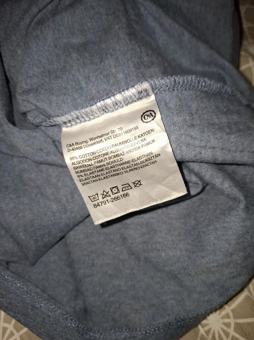 2 golfy niebieski i fioletowy c&a h&m L basic