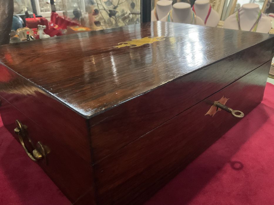 Caixa escritório Ingles mahogany 36x25x12,5 cm ,