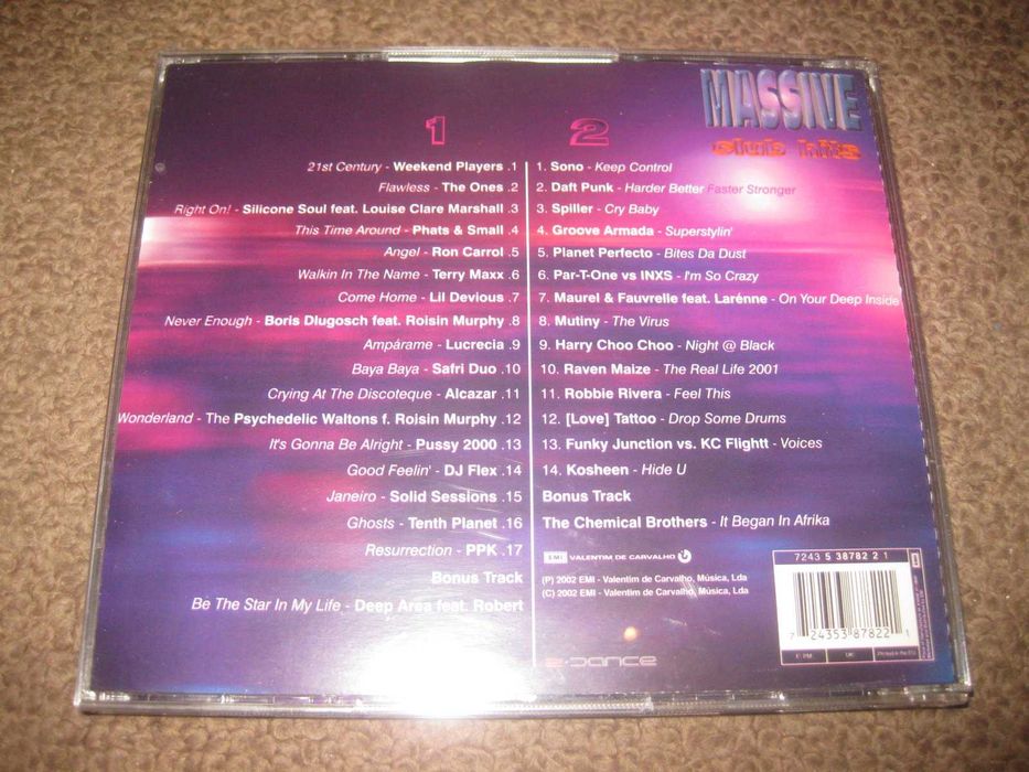 CD Duplo da Coletânea "Massive Club Hits" Portes Grátis!