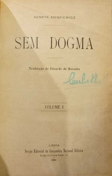 Sem Dogma 1901 Henryk Sienkiewicz