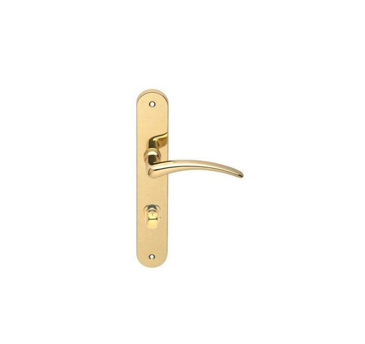 Klamka MIRIAM złoty długi szyld 72mm VDS WC