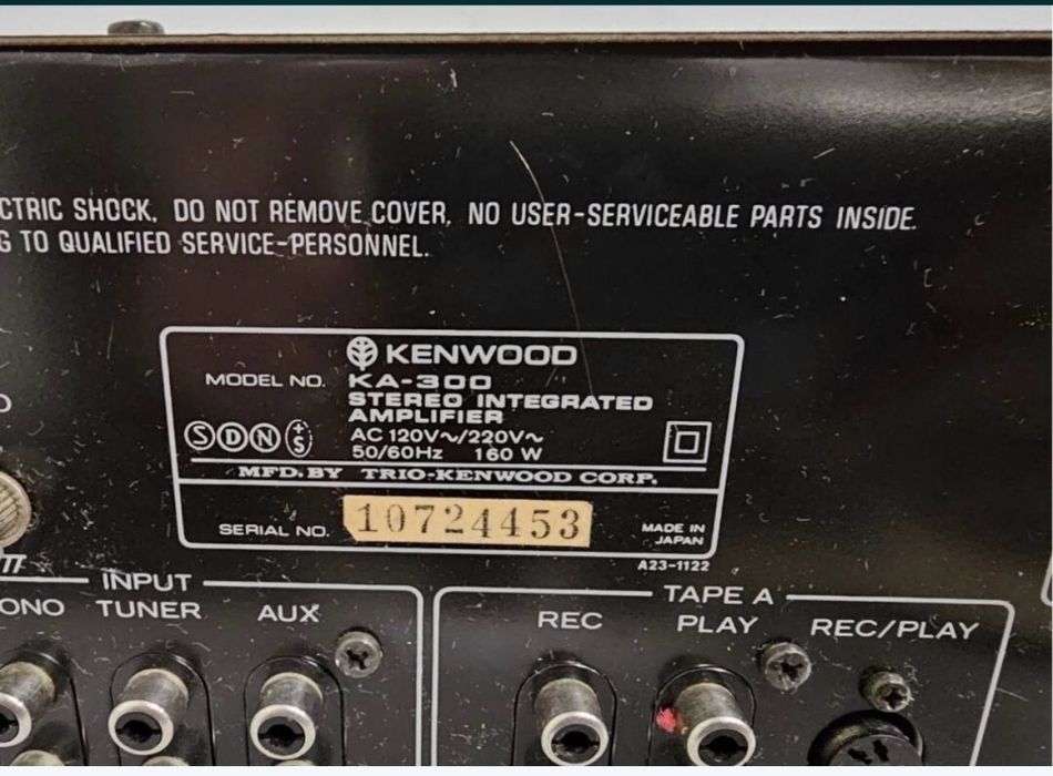 Wzmacniacz Kenwood KA-300. 2*50 W, Made in Japan