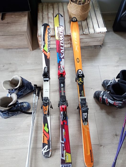 Narty, buty,kijki-komplet