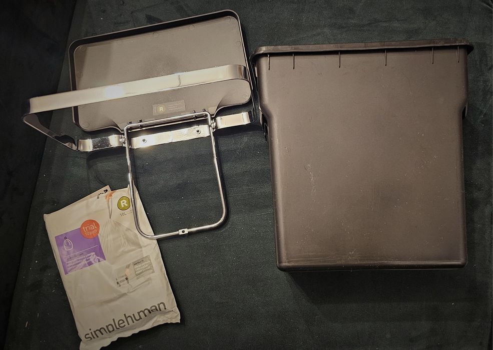 Kosz na śmieci plastik simplehuman 10l czarny