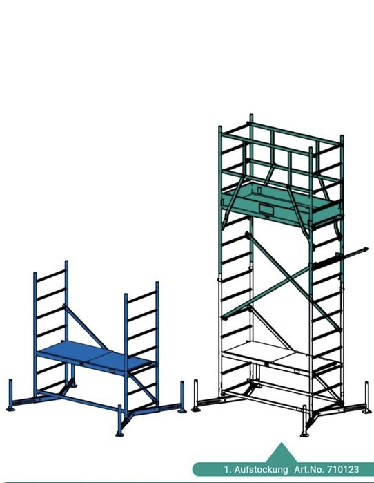 Wynajem rusztowań aluminiowych, jezdnych Crause climtec rusztowanie