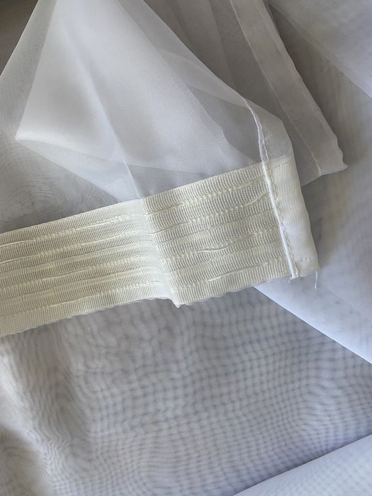 2 x firanka biała mgiełka dwie firanki jak nowe