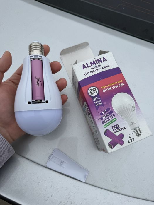 ‼️Аккумуляторна Лампочка 20W Лампа E27 фонарь аварійна ‼️