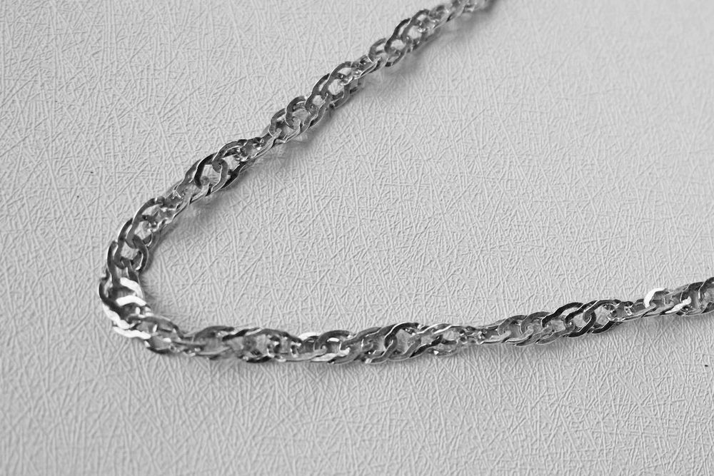925 srebro silver singapur łańcuszek 50cm 8g 4mm