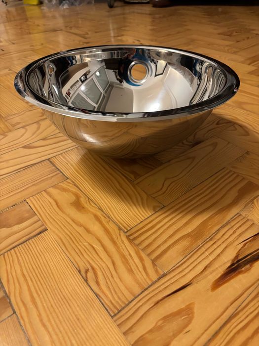 Lavatório inox redondo