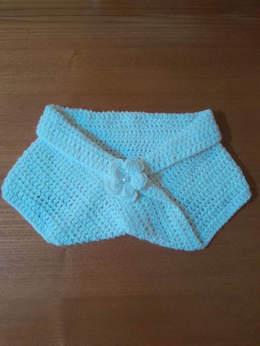 Golas de lã em crochet